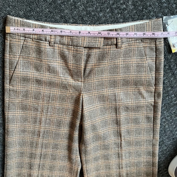 NWT Theory Gellar Chapter Plaid Wool Cropped Trouser, W10, nwt - Picture 4 of 15